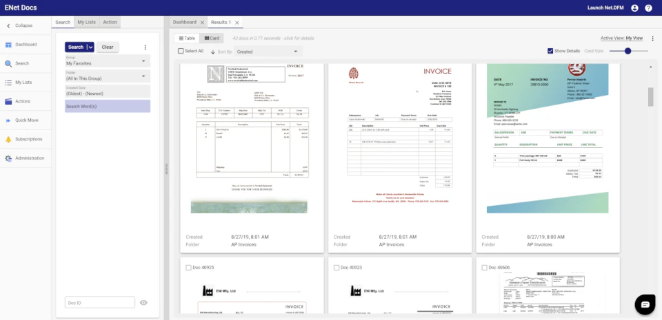 screenshot of ENet Docs